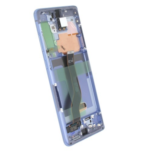 Originaalne Haze Purple värvi Samsung G985F/G986F S20 Plus LCD-ekraan puutepaneeli ja raamiga (hoolduspakend)