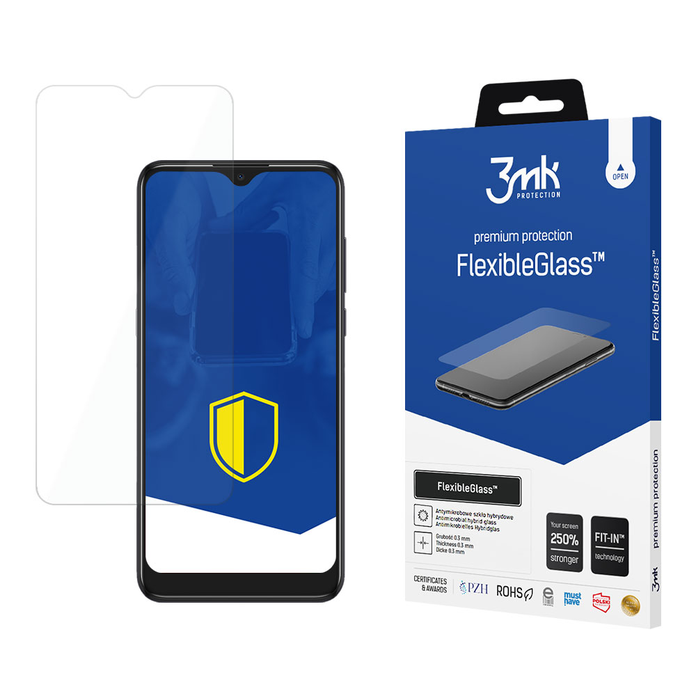 Hübriidklaas 3mk FlexibleGlass jaoks Alcatel 1S 2020