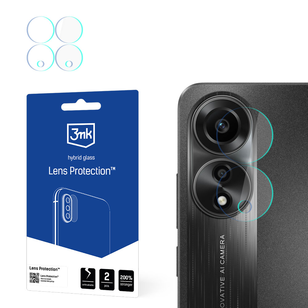 3mk Lens Protection™ hybrid camera glass jaoks Oppo A78 5G