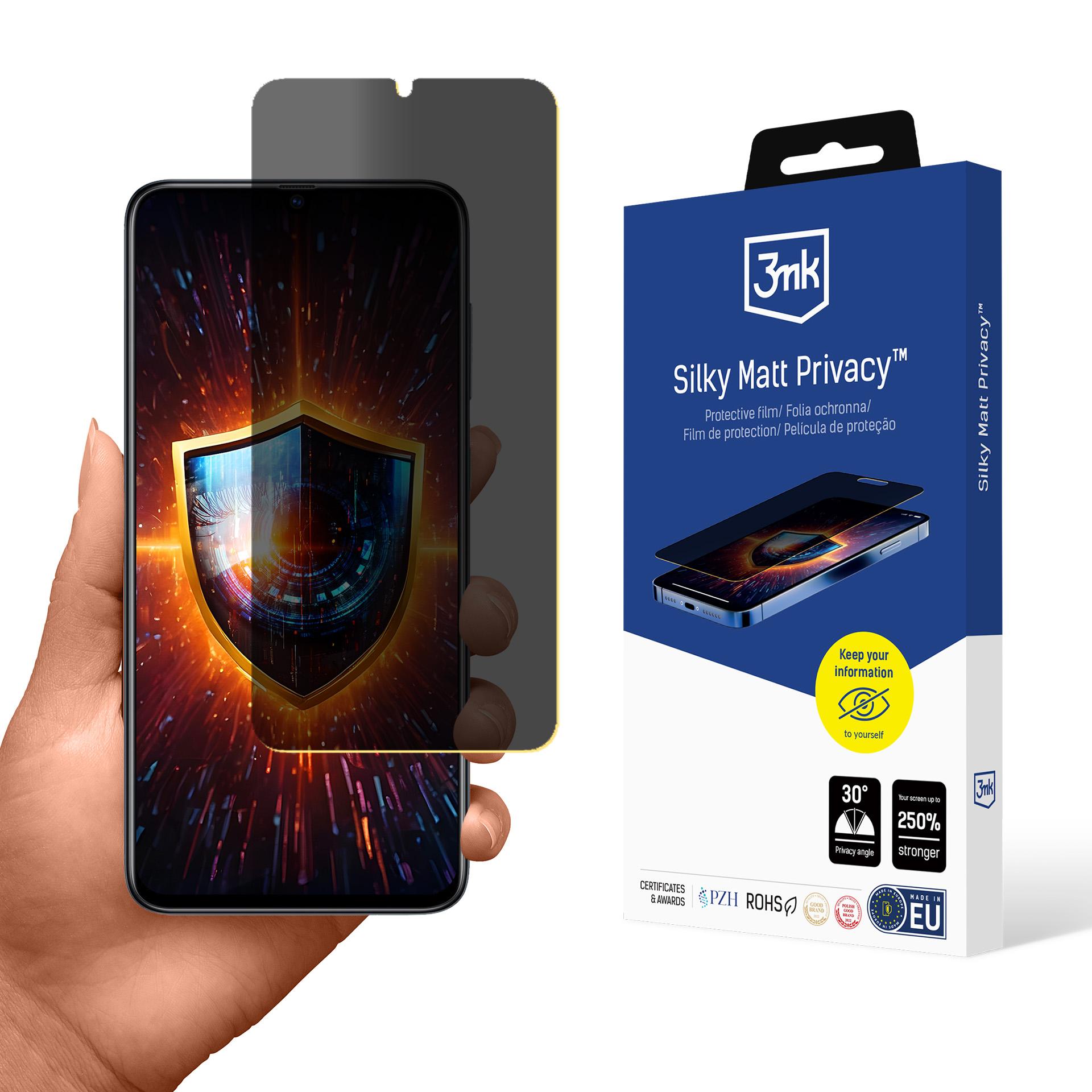Samsung Galaxy A70 – 3mk Silky Matt Privacy privaatsusfilter