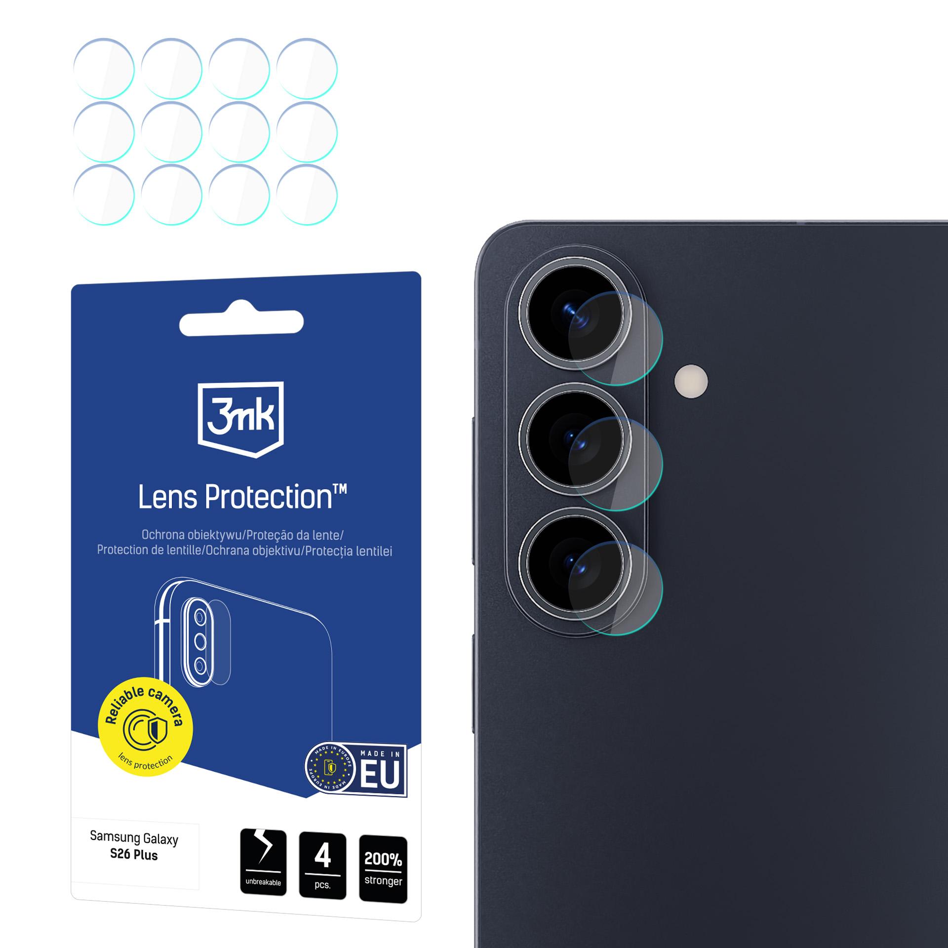 3mk Lens Protection Hybrid Klaas for the Camera Lens on Samsung Galaxy S26+