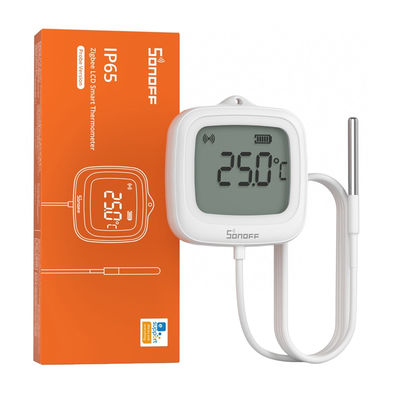 Sonoff SNZB-02LD ZigBee LCD-temperatuuriandur sondiga