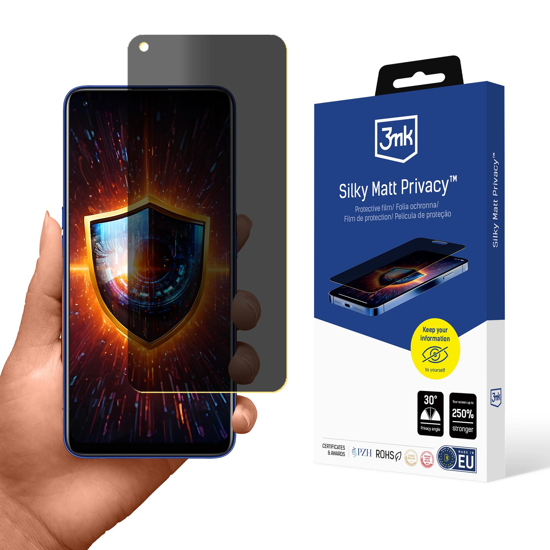 Realme 7 Pro – 3mk Silky Matt Privacy privaatsusfilter