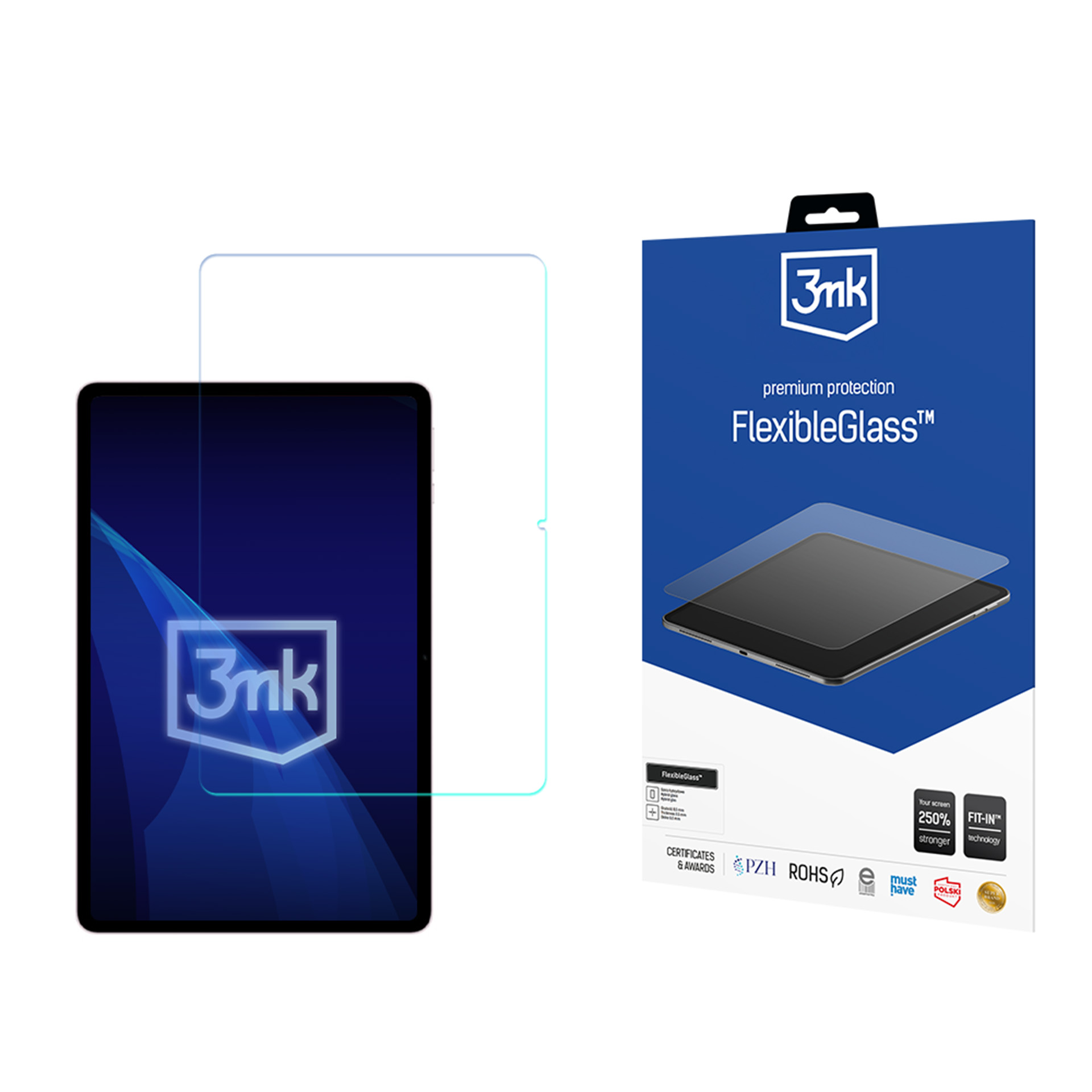 Honor Pad 20 12,1" – 3mk FlexibleGlass (kuni 13") tahvelarvuti ekraanikaitse