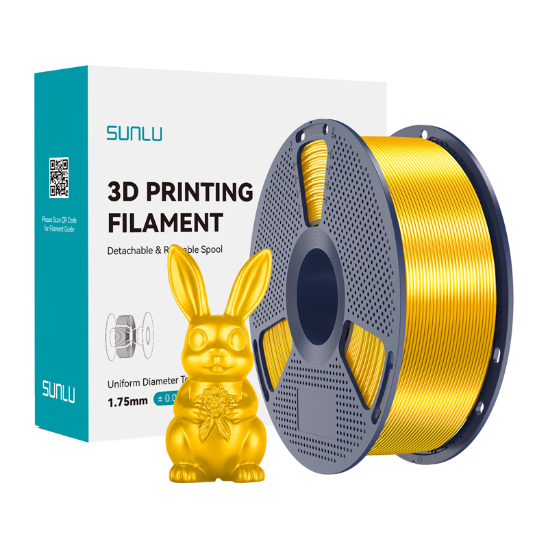Sunlu PLA+ Silk filament, kuldne