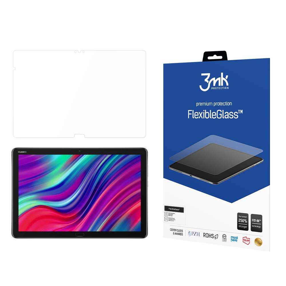 Huawei MediaPad M5 Lite – 3mk FlexibleGlass (kuni 11") tahvelarvuti ekraanikaitse