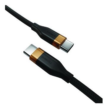 Duracell USB-C-kaabel (DRU5020A) – 2 m, USB-C ↔ USB-C