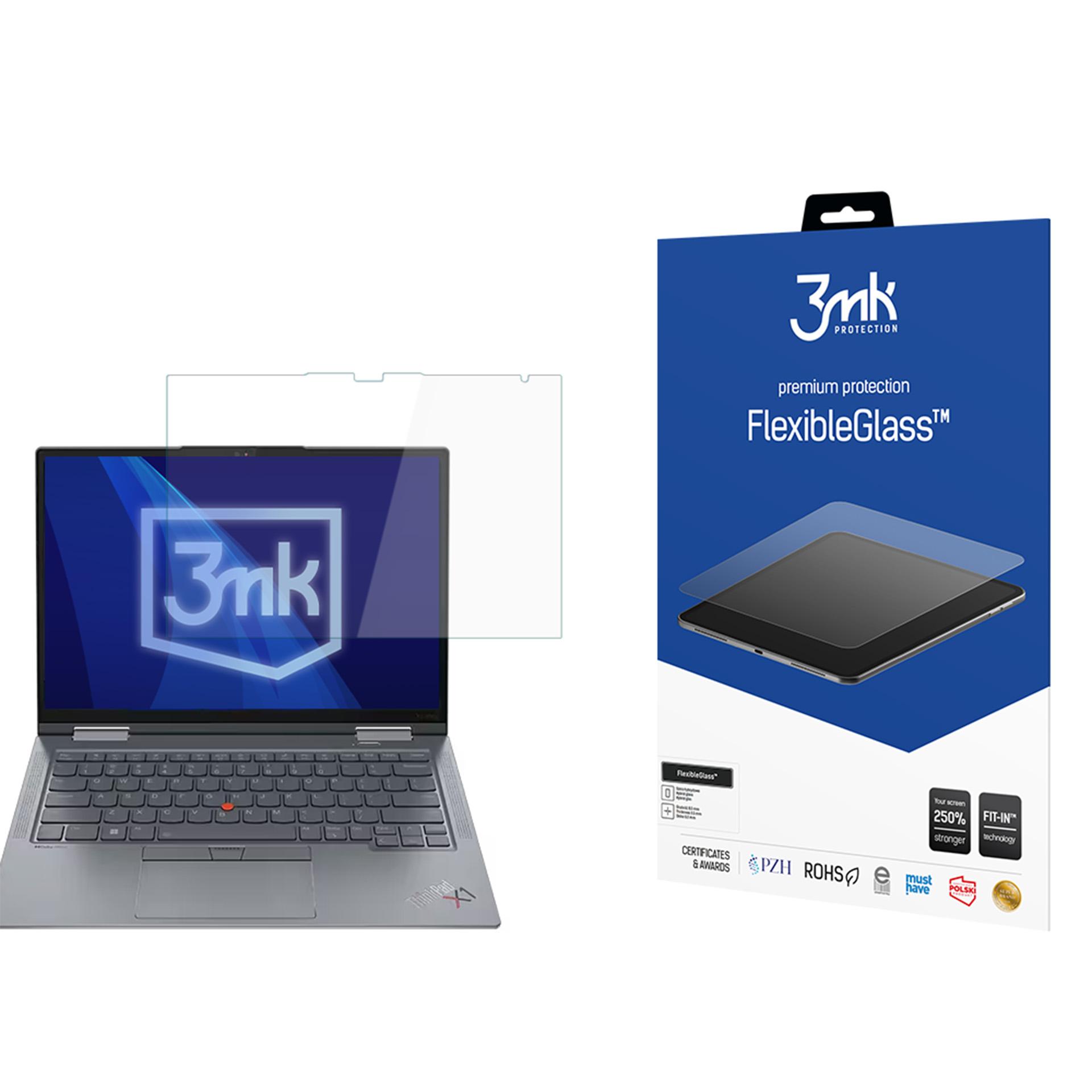Lenovo ThinkPad X1 Yoga Gen 8 – 3mk FlexibleGlass (kuni 15") arvuti ekraanikaitse