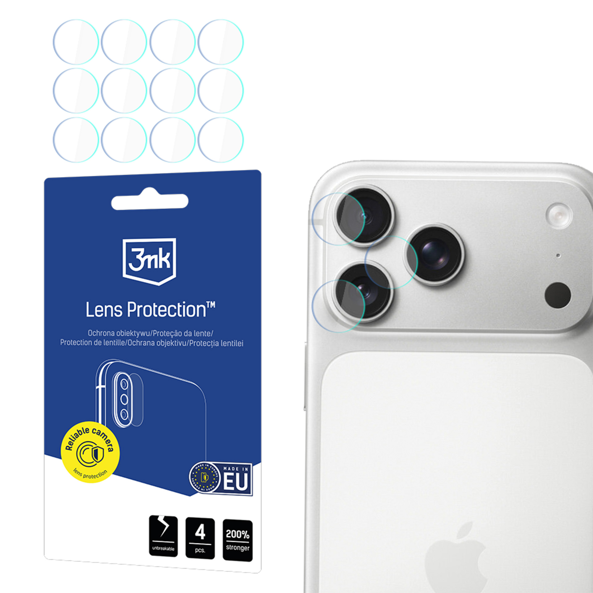 Apple iPhone 18 Pro/ 18 Pro Max – 3mk Lens Protection kaamera objektiivi kaitse