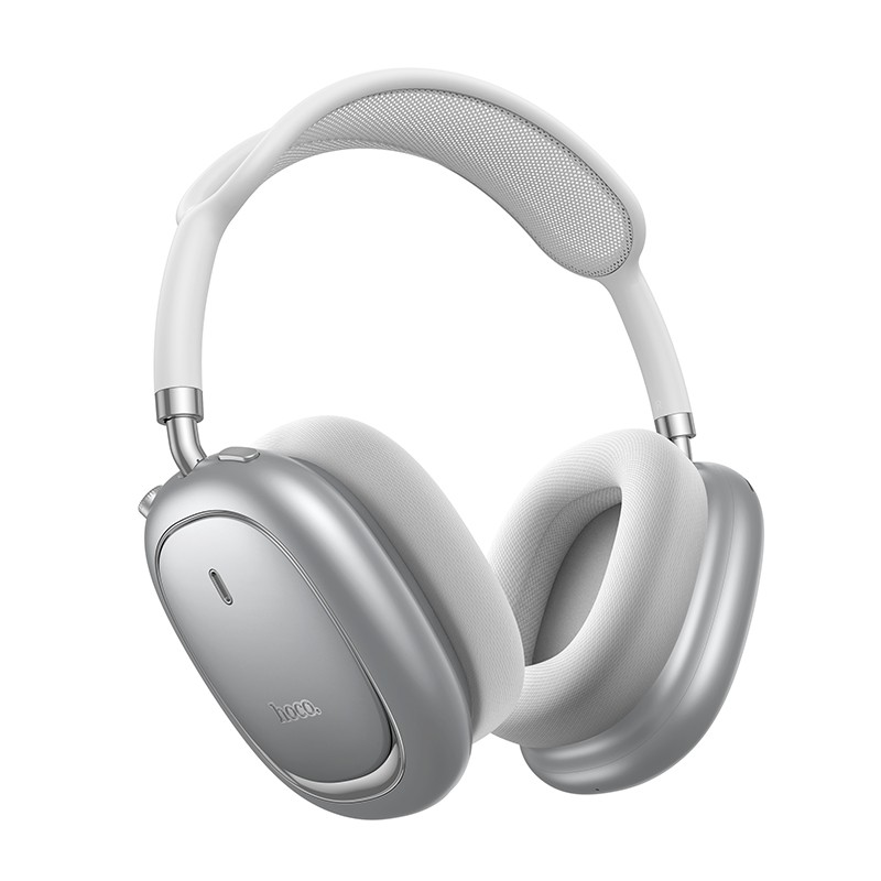 Wireless headphones Hoco W68 ANC silver