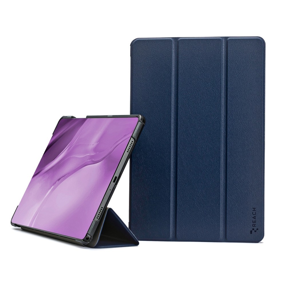 Reach Smart Leather ümbris Samsung X610/X616 Tab S9 FE Plus jaoks tumesinine