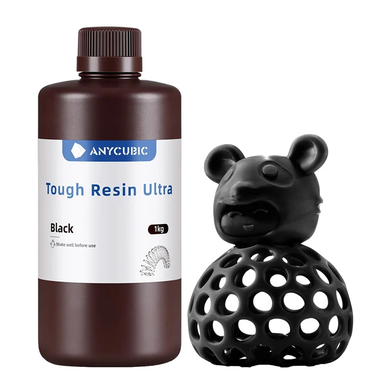ANYCUBIC Tough Resin Ultra vaik, must