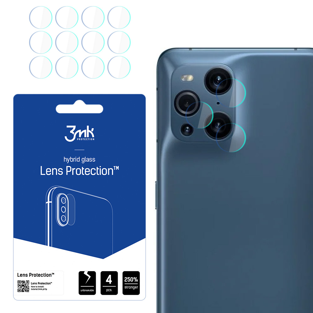 Oppo Find X3 5G – 3mk Lens Protection kaamera objektiivi kaitse
