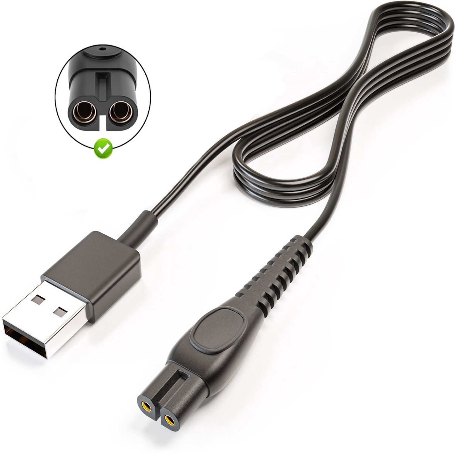 USB-laadimiskaabel Philipsi pardlitele ja juukselõikusmasinatele Reach CP1788/01