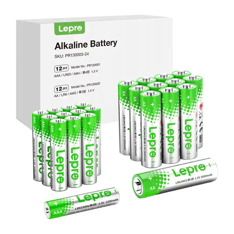 LEPRO 130003-24 AA/AAA leelispatareid, 24 tk pakend