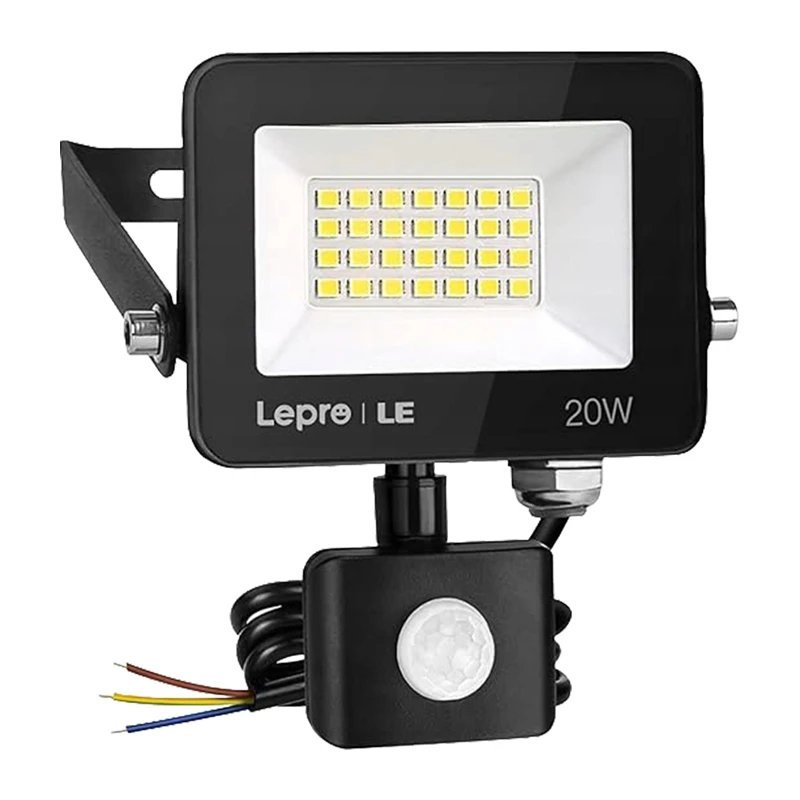 LEPRO 340013-DW-EU 20W 2000 lm 5000 K IP65 LED-prožektor liikumisanduriga