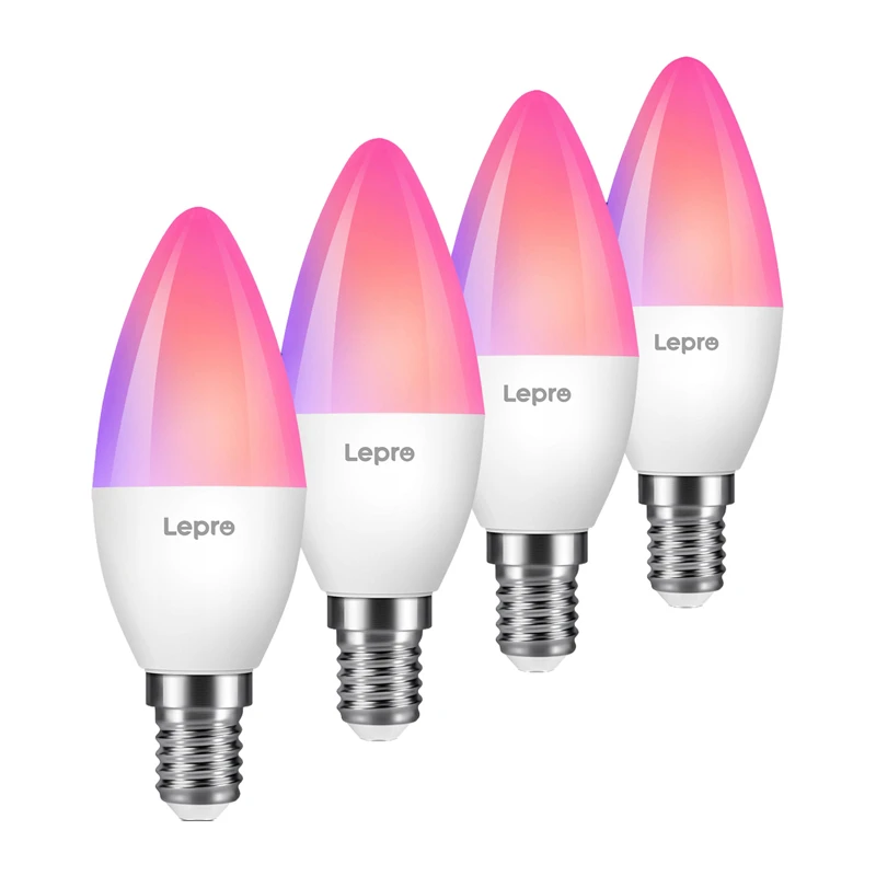 LEPRO BC1-EU-4 C37 RGBCW Wi-Fi LED-lamp