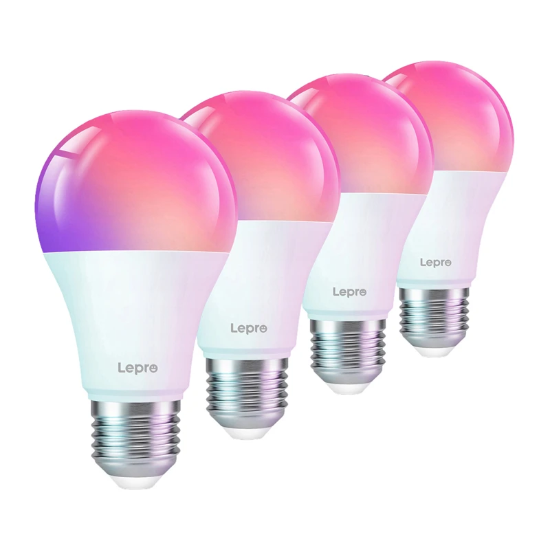 LEPRO B1-EU-4 E27 Wi-Fi LED-lambid, 4 tk pakend