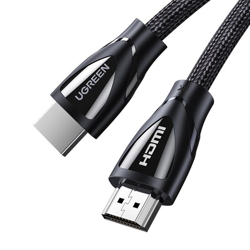 Must Ugreen HD140 HDMI–HDMI 2.1 kaabel, 8K@60 Hz, 1 m (80401)