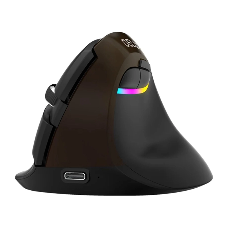 Delux M618Mini ergonoomiline hiir (kuldne, USB / Bluetooth / 2,4G)