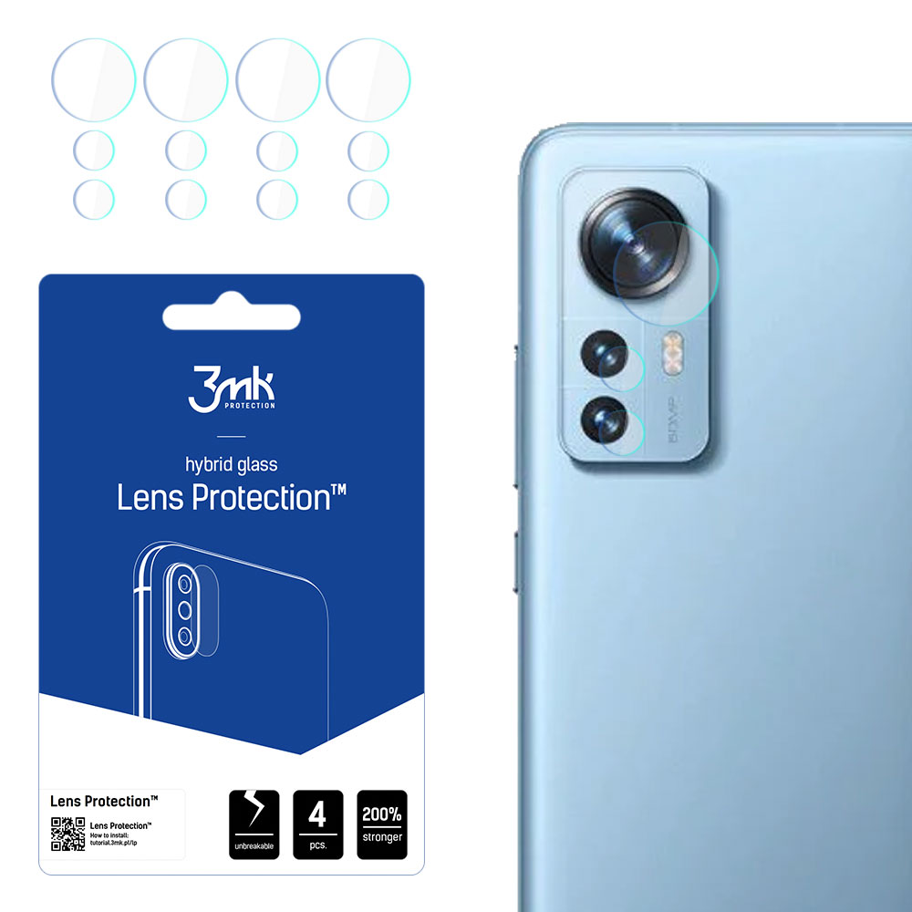 Xiaomi 12 Pro – 3mk Lens Protection kaamera objektiivi kaitse