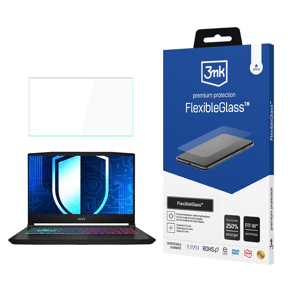 MSI Katana 15,6" – 3mk FlexibleGlass (kuni 17") arvuti ekraanikaitse