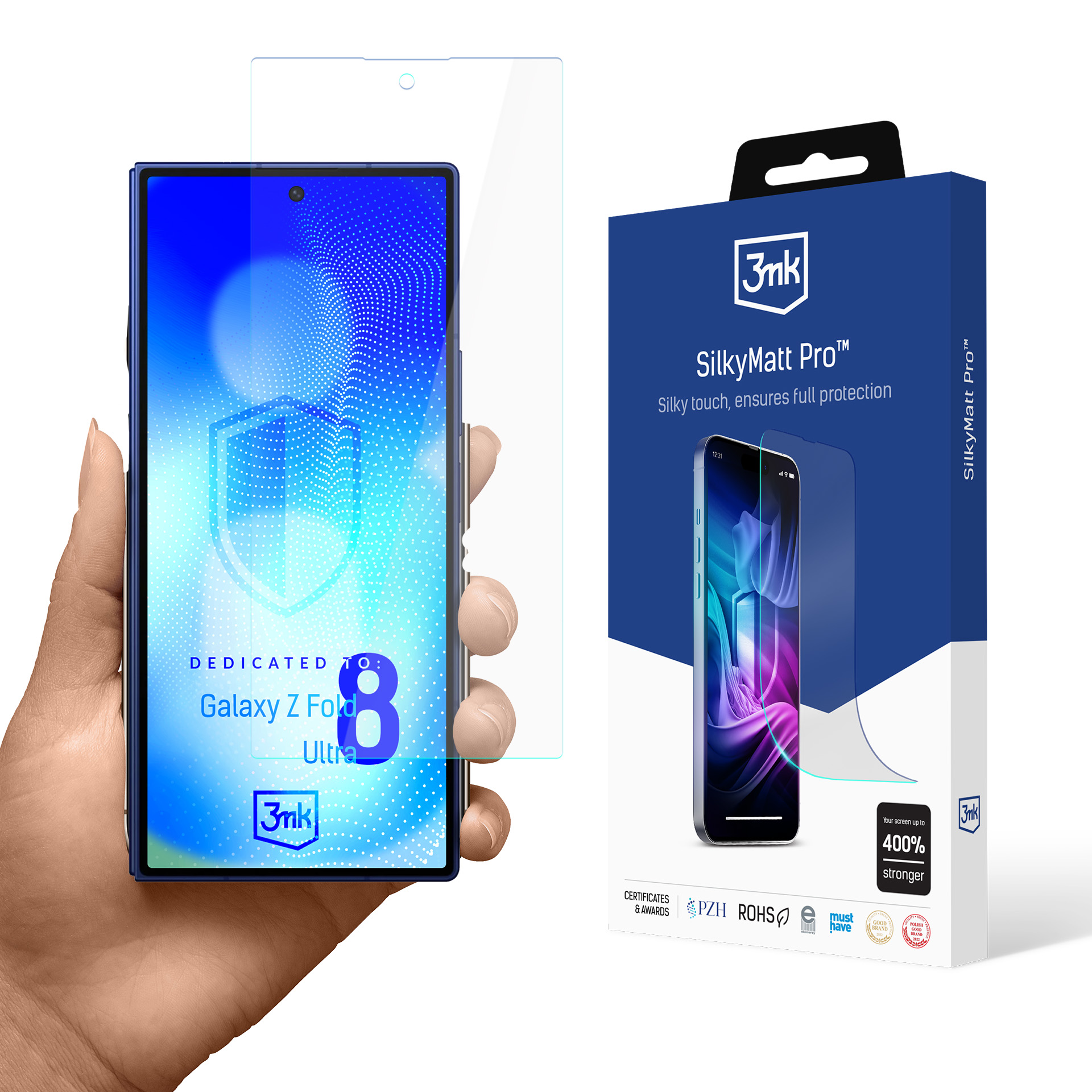 Samsung Galaxy Z Fold 8 Ultra – 3mk Silky Matt Pro telefoni ekraanikaitse
