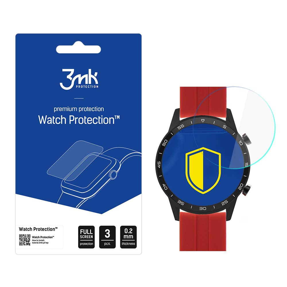 Vector Smart VCTR-32-22BK RD 45mm – 3mk Watch Protection FlexibleGlass nutikella ekraanikaitse