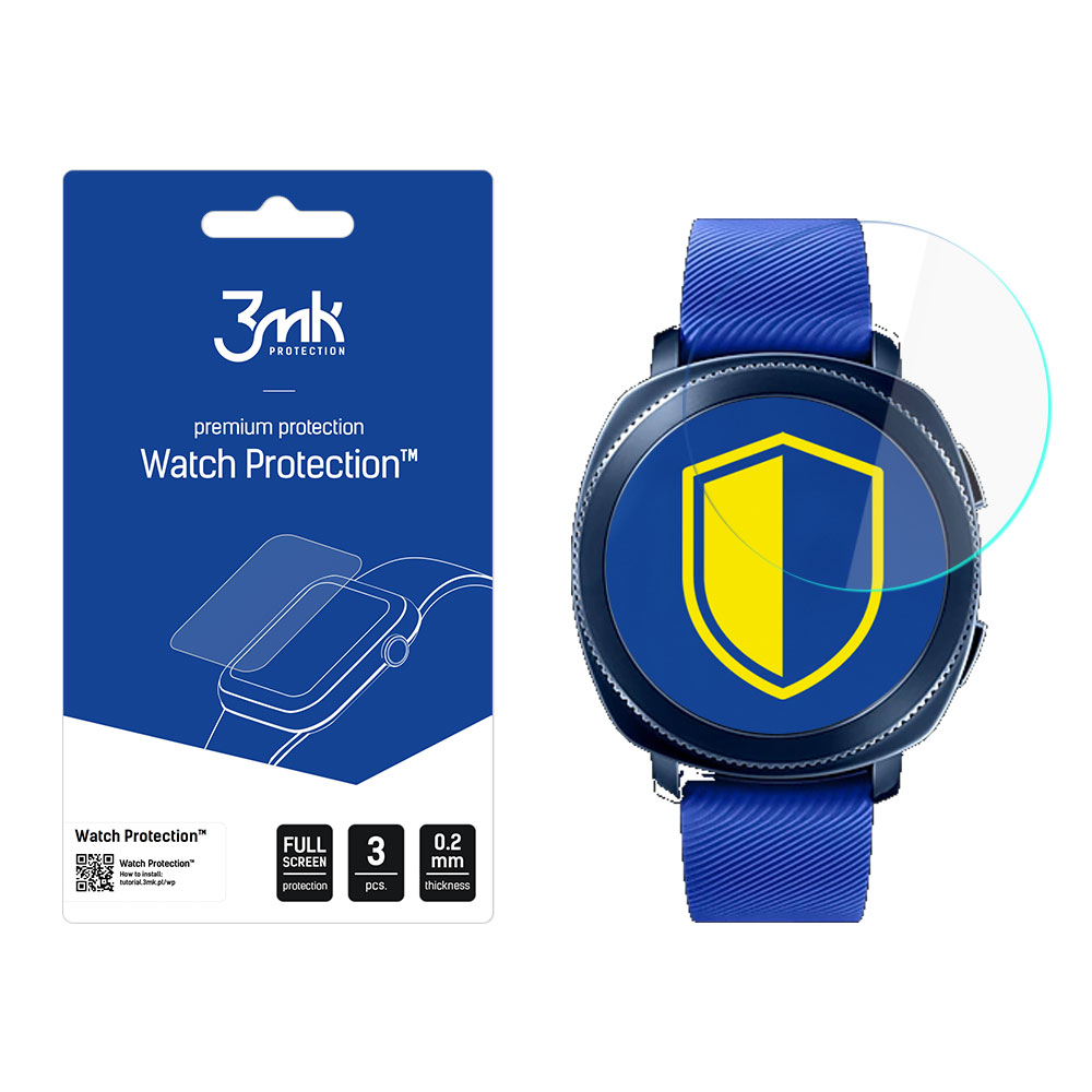 Samsung Gear Sport – 3mk Watch Protection FlexibleGlass nutikella ekraanikaitse