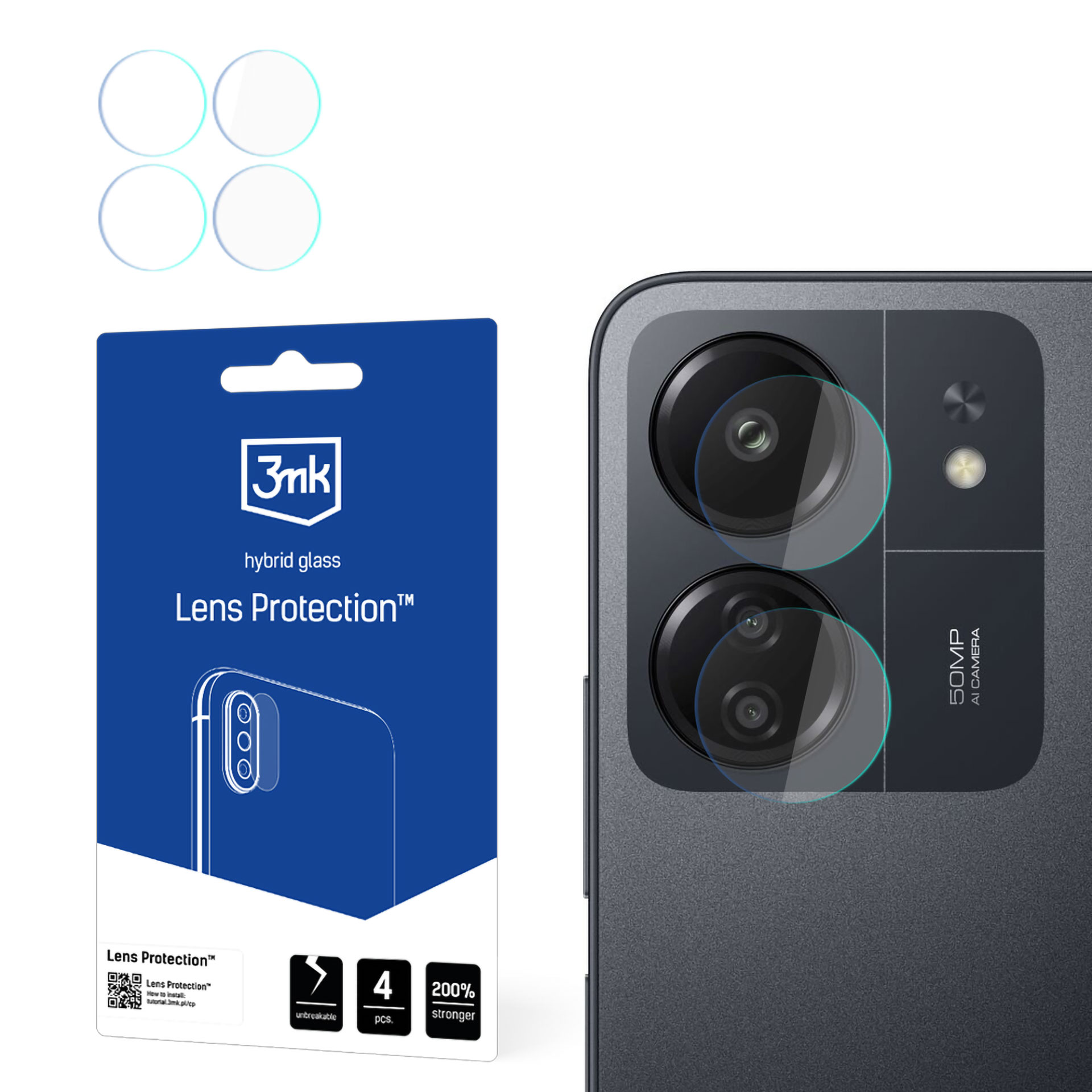 3mk Lens Protection™ hybrid camera glass jaoks Xiaomi Poco C65