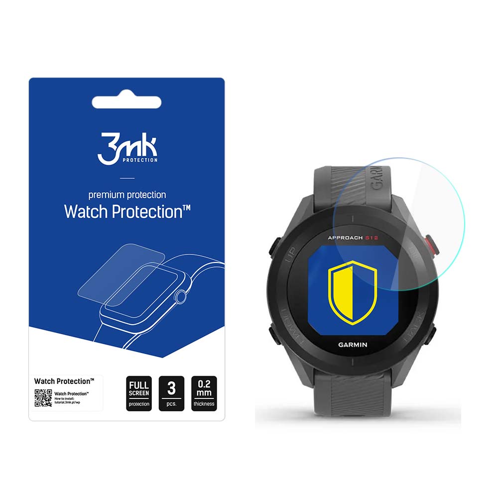 Garmin Approach S12 – 3mk Watch Protection FlexibleGlass nutikella ekraanikaitse
