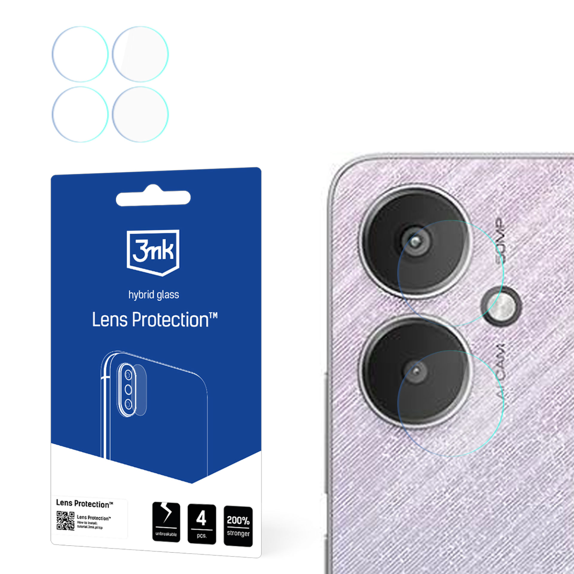 Redmi 13C 5G – 3mk Lens Protection kaamera objektiivi kaitse