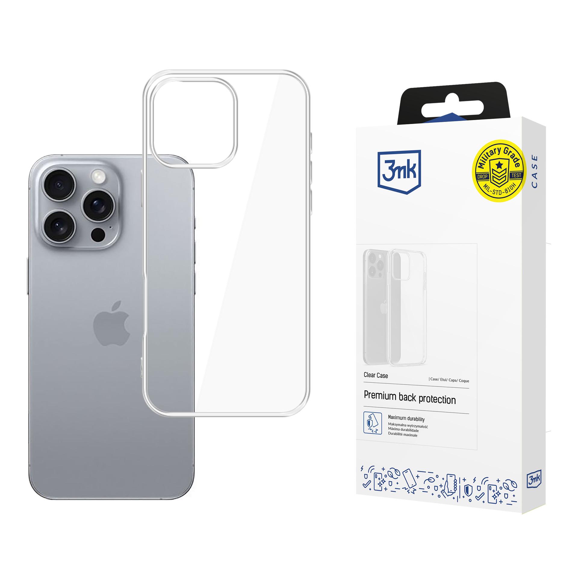 Ümbris 3mk Clear Ümbris 1,2mm Apple iPhone 16 Pro Max