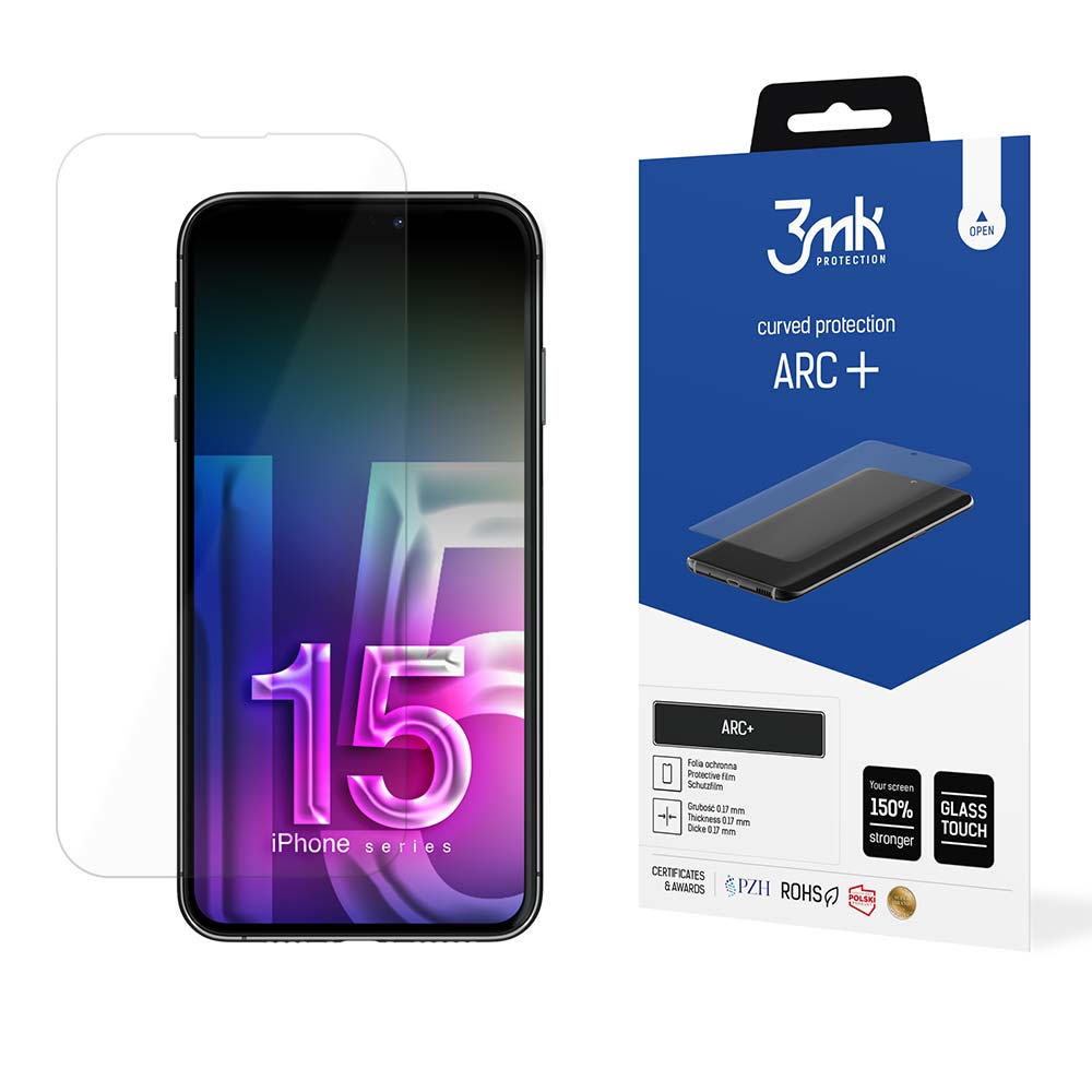 Apple iPhone 15 Plus – 3mk ARC+ telefoni ekraanikaitse