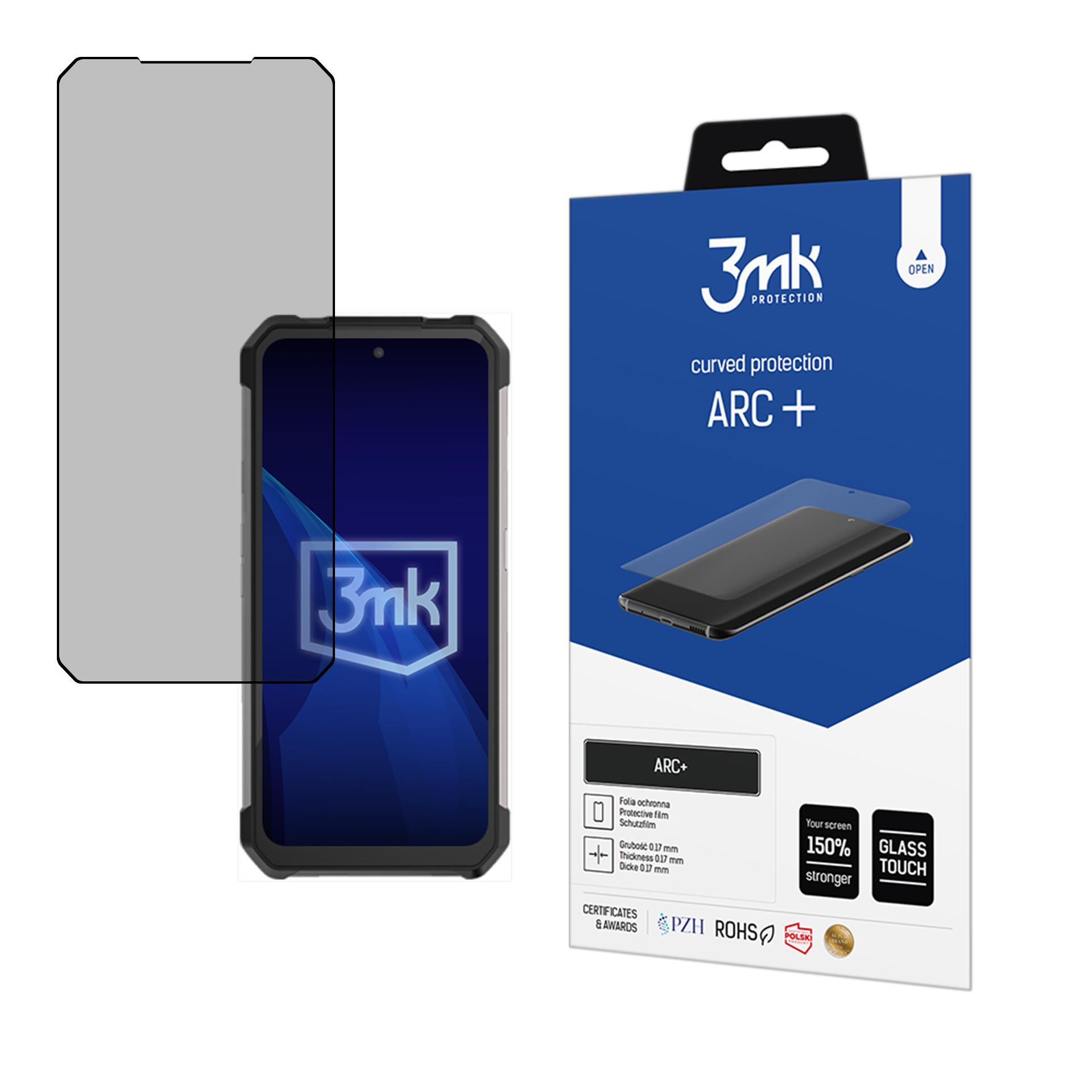 Unihertz Shark 5G – 3mk ARC+ telefoni ekraanikaitse