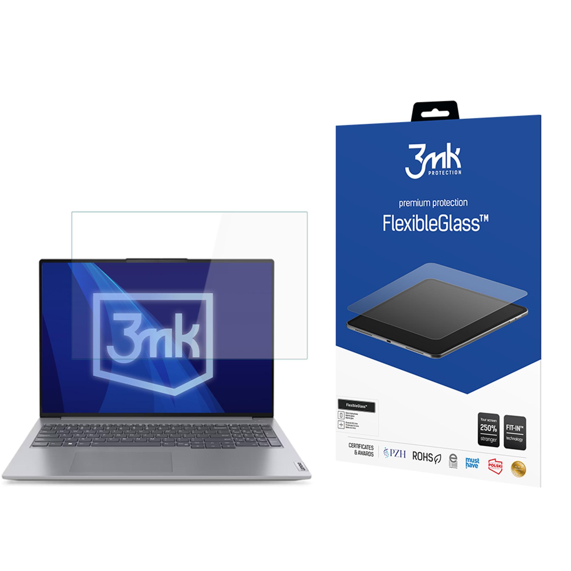 Lenovo ThinkBook 16 G6 – 3mk FlexibleGlass (kuni 17") arvuti ekraanikaitse