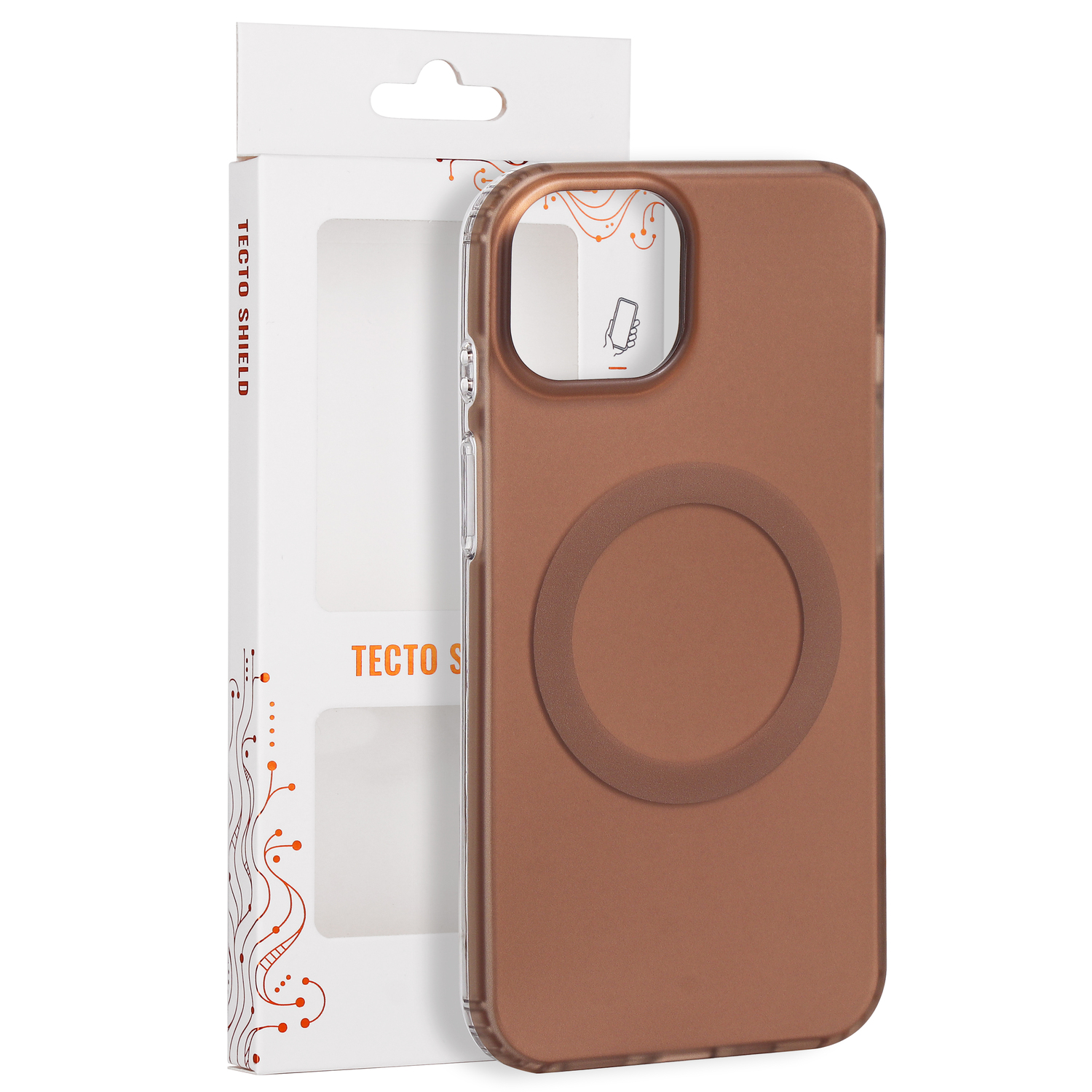 Tecto Shield Mistiq Mag ümbris mudelile iPhone 13 / 14 6,1", pruun