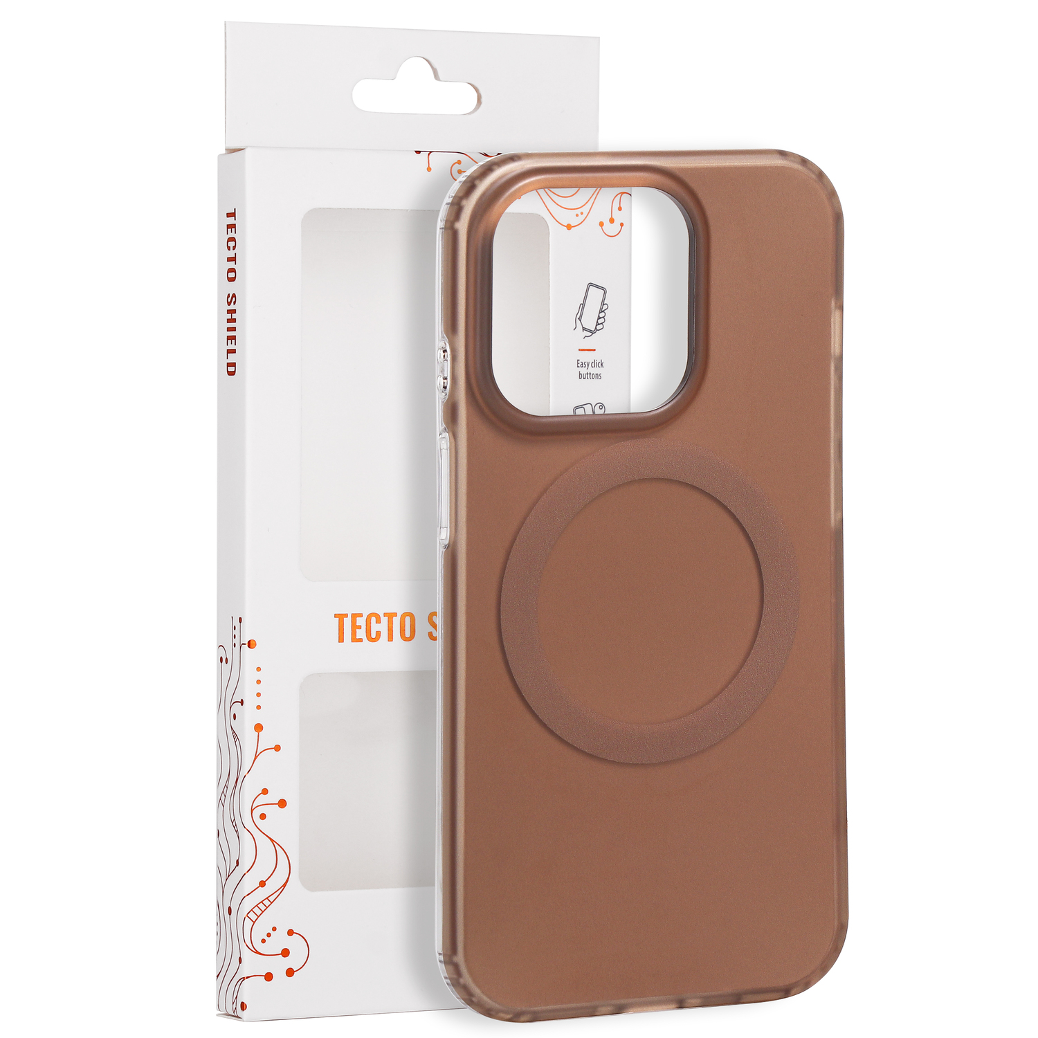 Tecto Shield Mistiq Mag ümbris mudelile iPhone 14 Pro 6,1", pruun