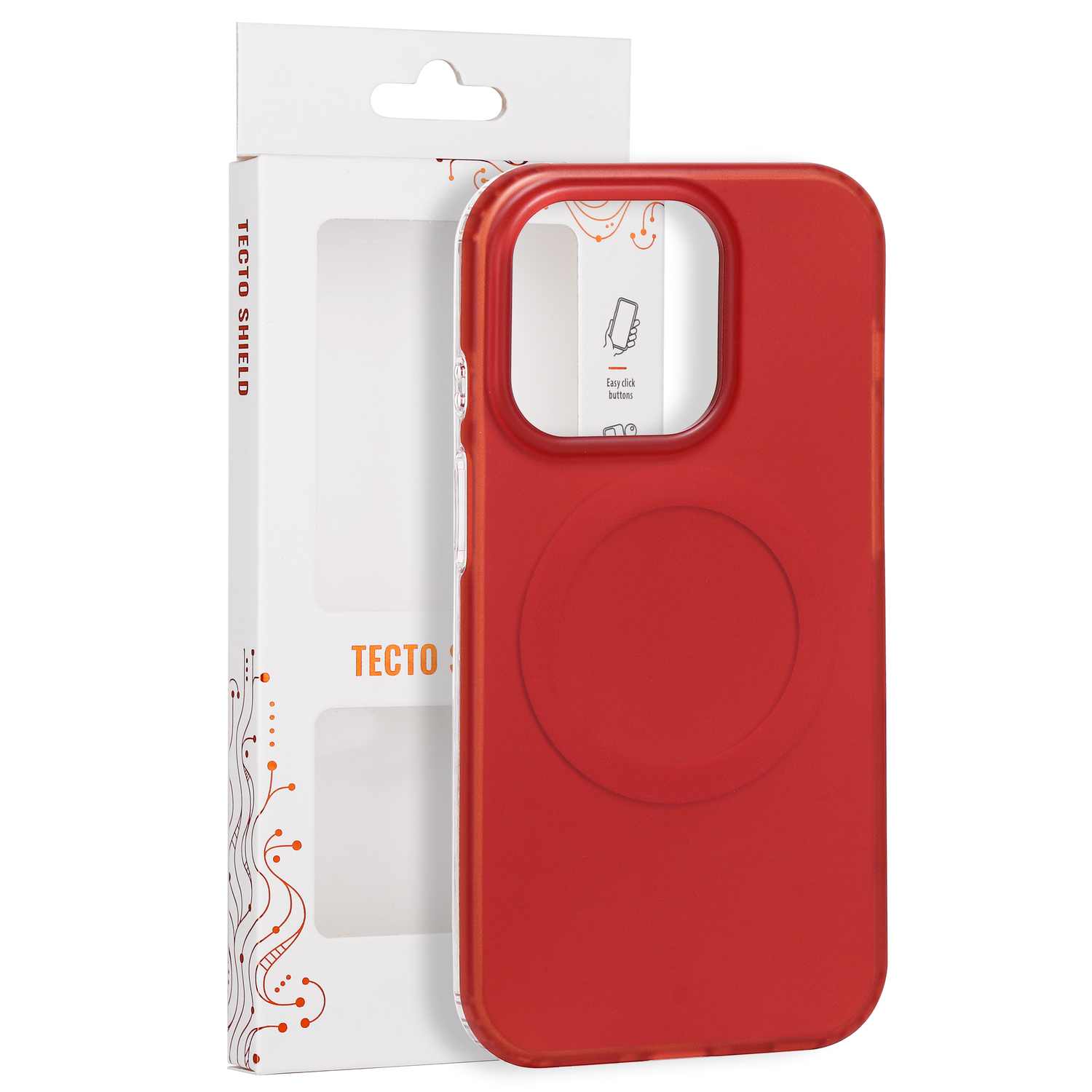 Tecto Shield Mistiq Mag ümbris mudelile iPhone 14 Pro 6,1", punane