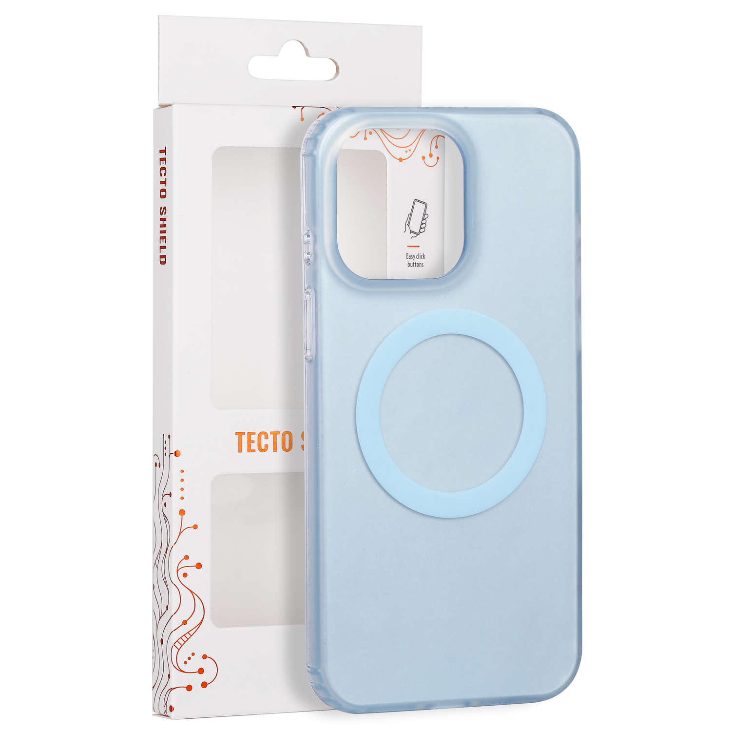 Tecto Shield Mistiq Mag ümbris mudelile iPhone 15 Pro Max 6,7", sinine