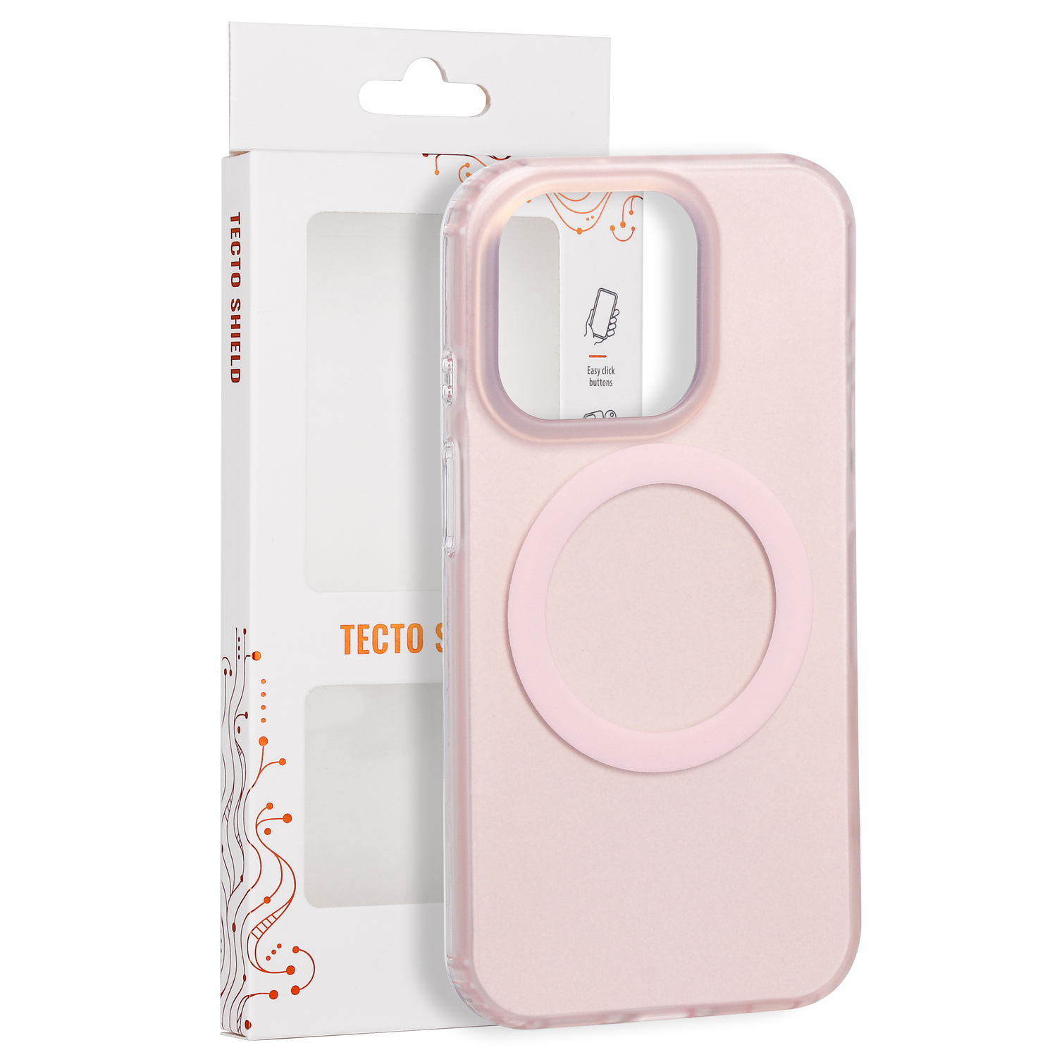 Tecto Shield Mistiq Mag ümbris mudelile iPhone 15 Pro 6,1", roosa