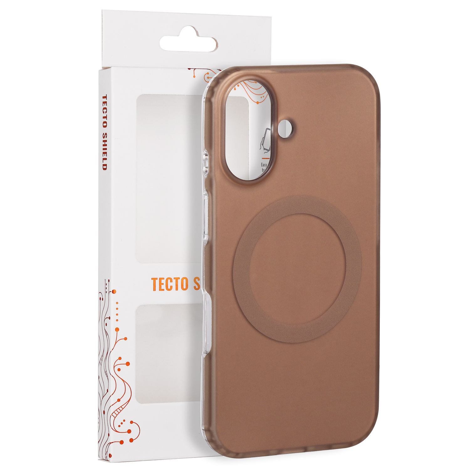 Tecto Shield Mistiq Mag ümbris mudelile iPhone 16 6,1", pruun