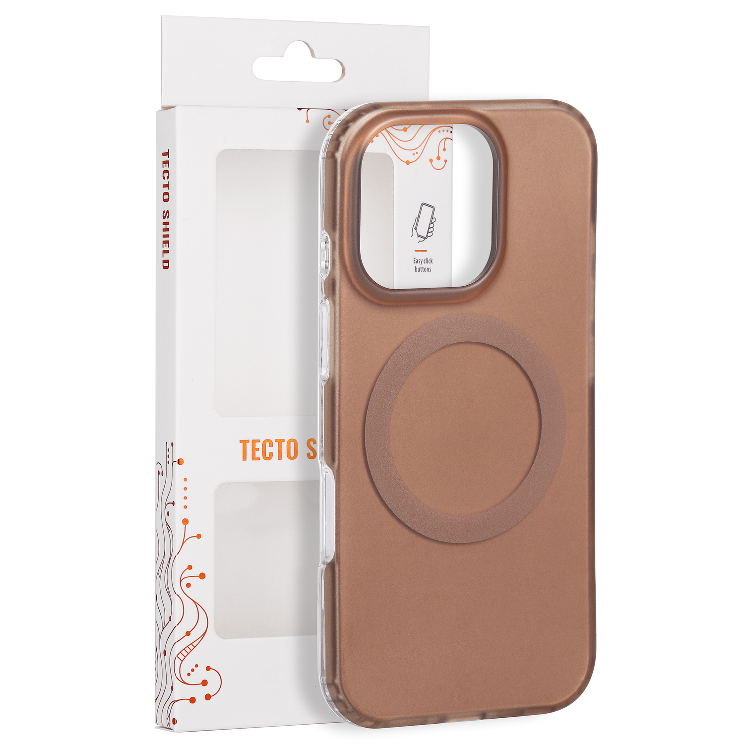 Tecto Shield Mistiq Mag ümbris mudelile iPhone 16 Pro 6,3", pruun