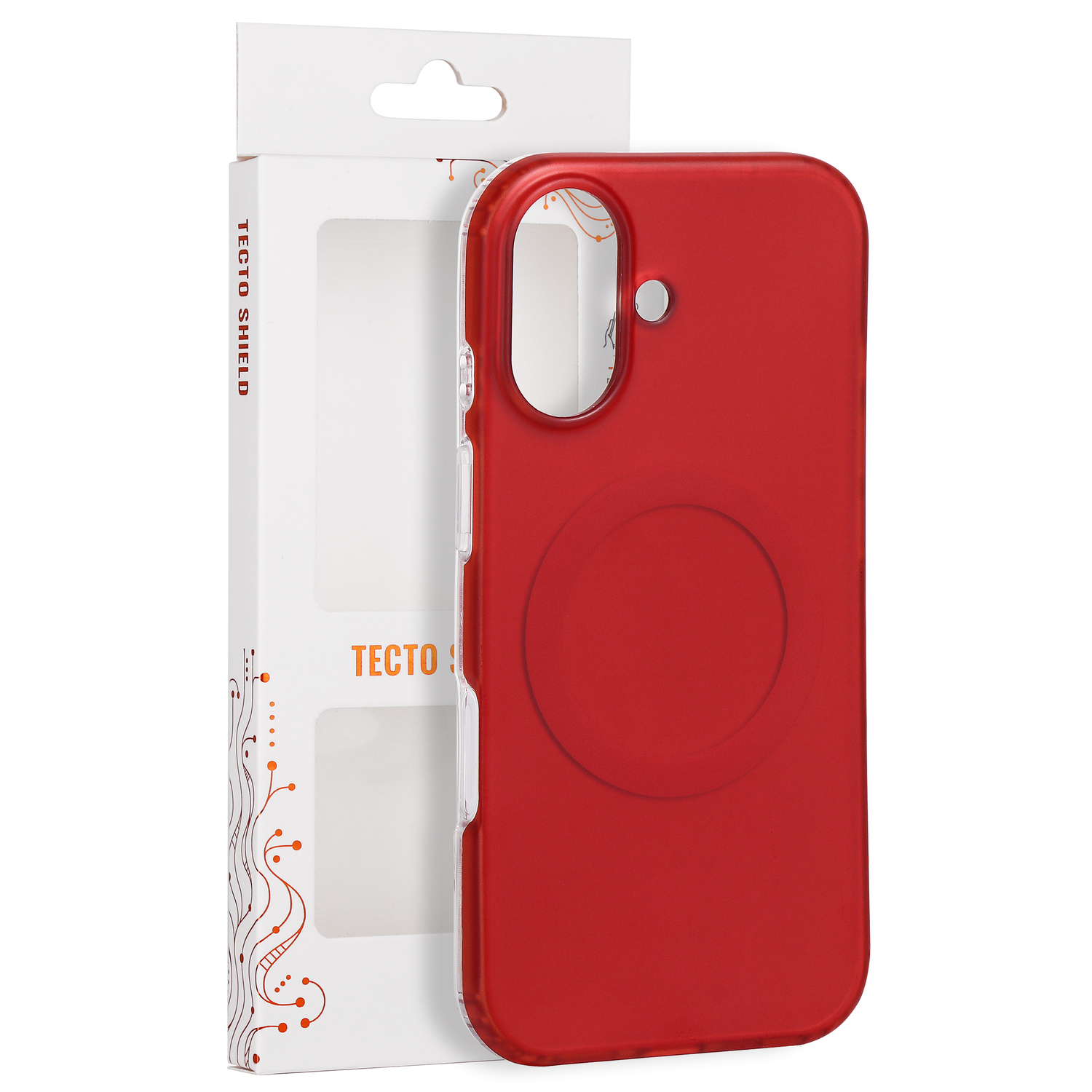 Tecto Shield Mistiq Mag ümbris mudelile iPhone 17 6,3", punane