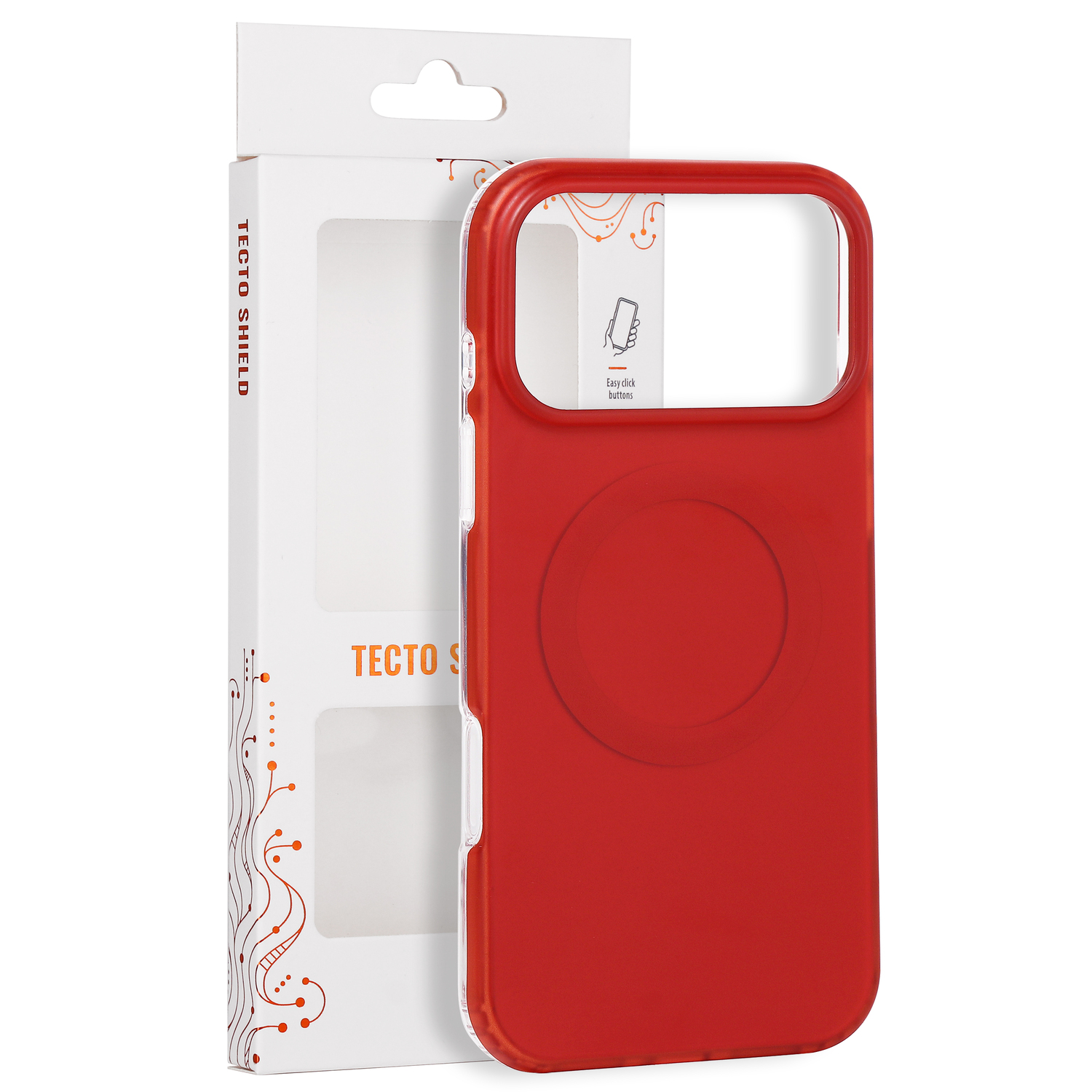 Tecto Shield Mistiq Mag ümbris mudelile iPhone 17 Pro Max 6,9" / 18 Pro Max 6,9", punane