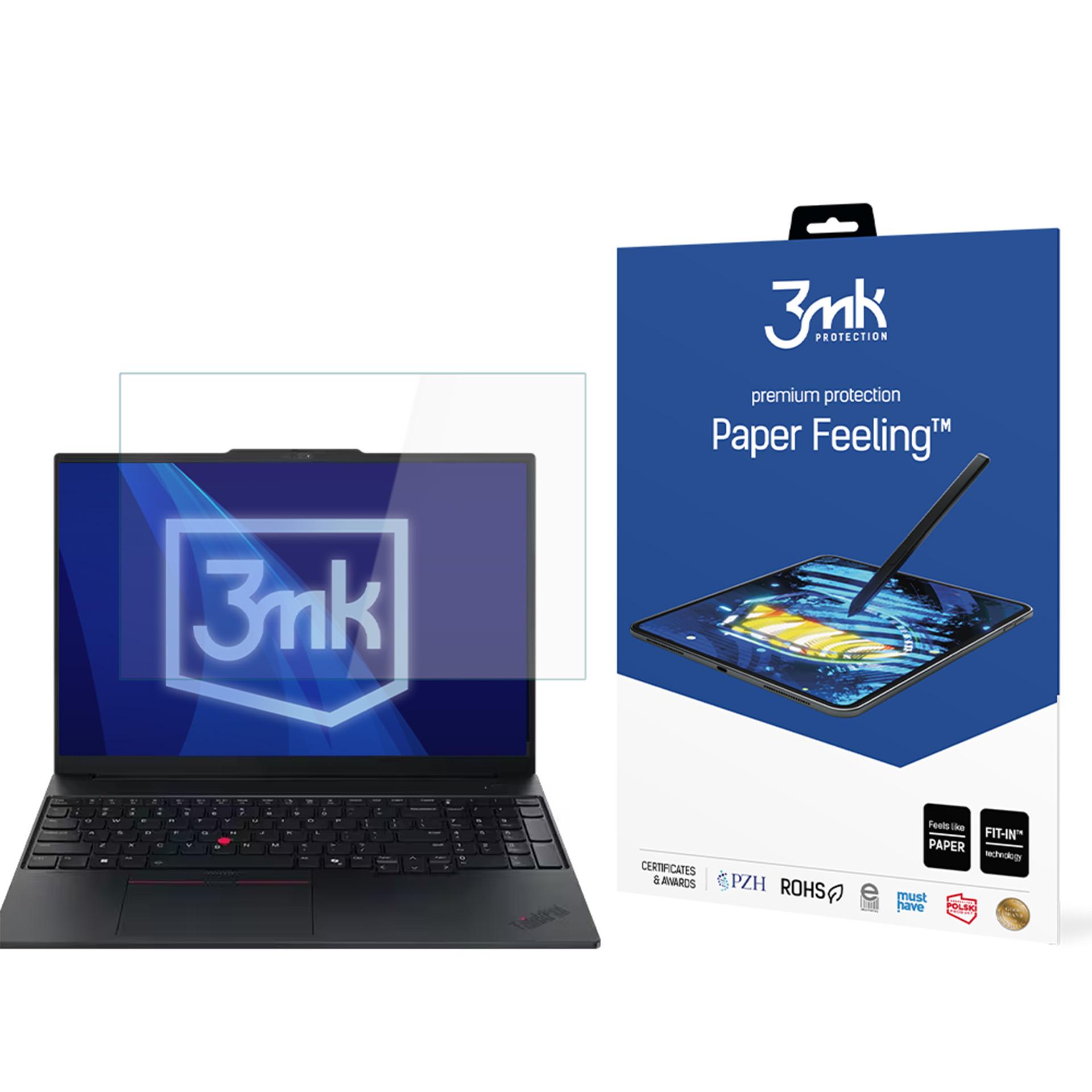 Lenovo ThinkPad E14 Gen 7 – 3mk Paper Feeling (kuni 15") arvuti ekraanikaitse