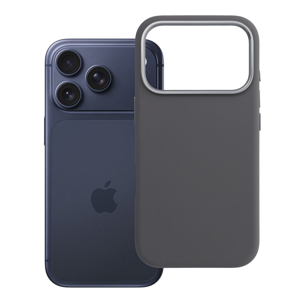 Ümbris mudelile iPhone 18 Pro / 17 Pro Forcell F-Protect Frame Premium ühildub MagSafe'iga (värv: hall)