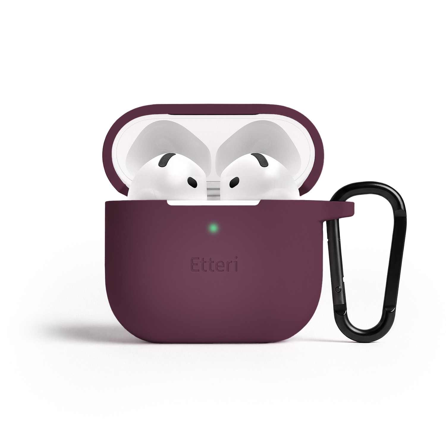 Etteri silikoonümbris AirPods 4 jaoks, tume kirsipunane