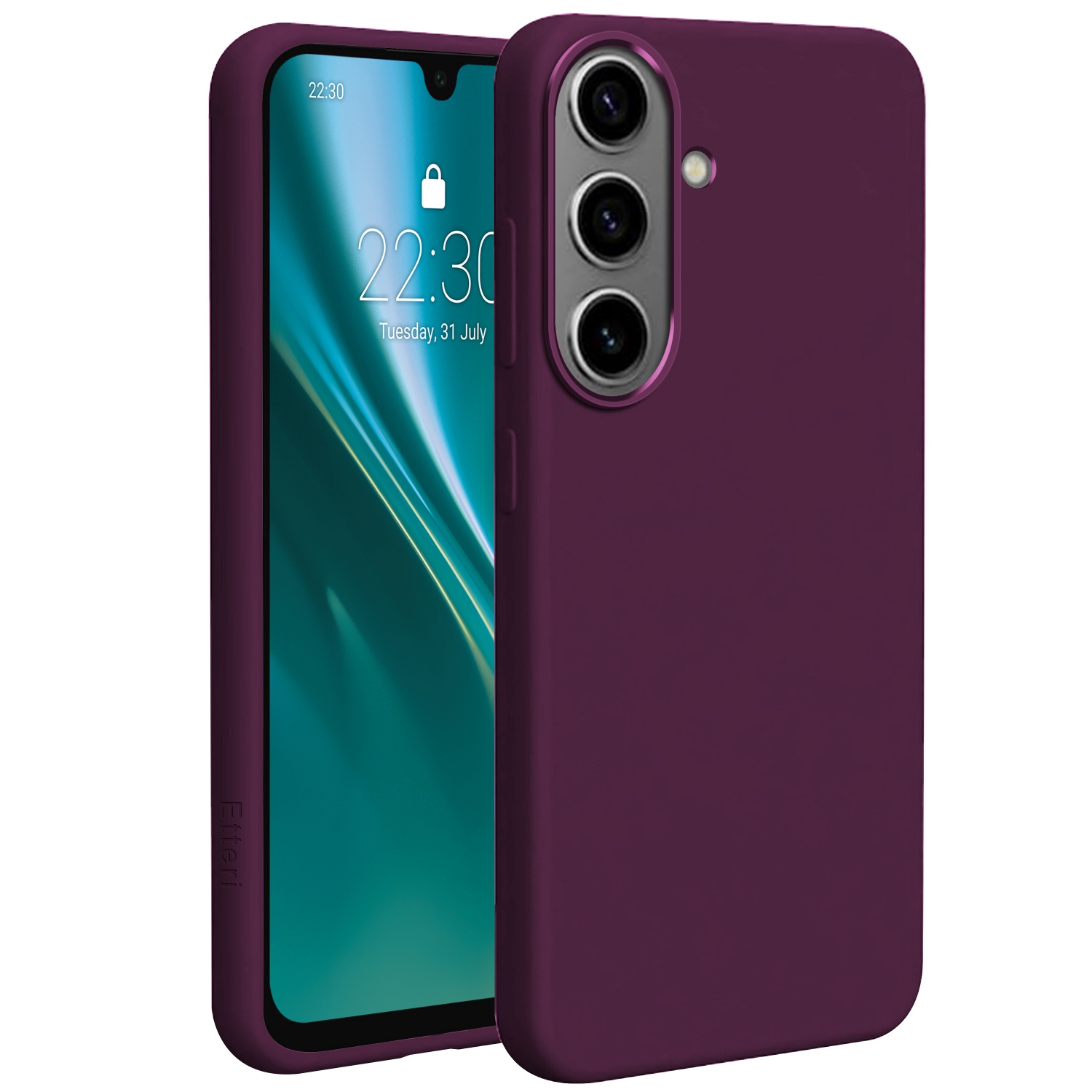 Etteri Silicone Mag ümbris Samsung Galaxy A57 5G jaoks, tume kirsipunane