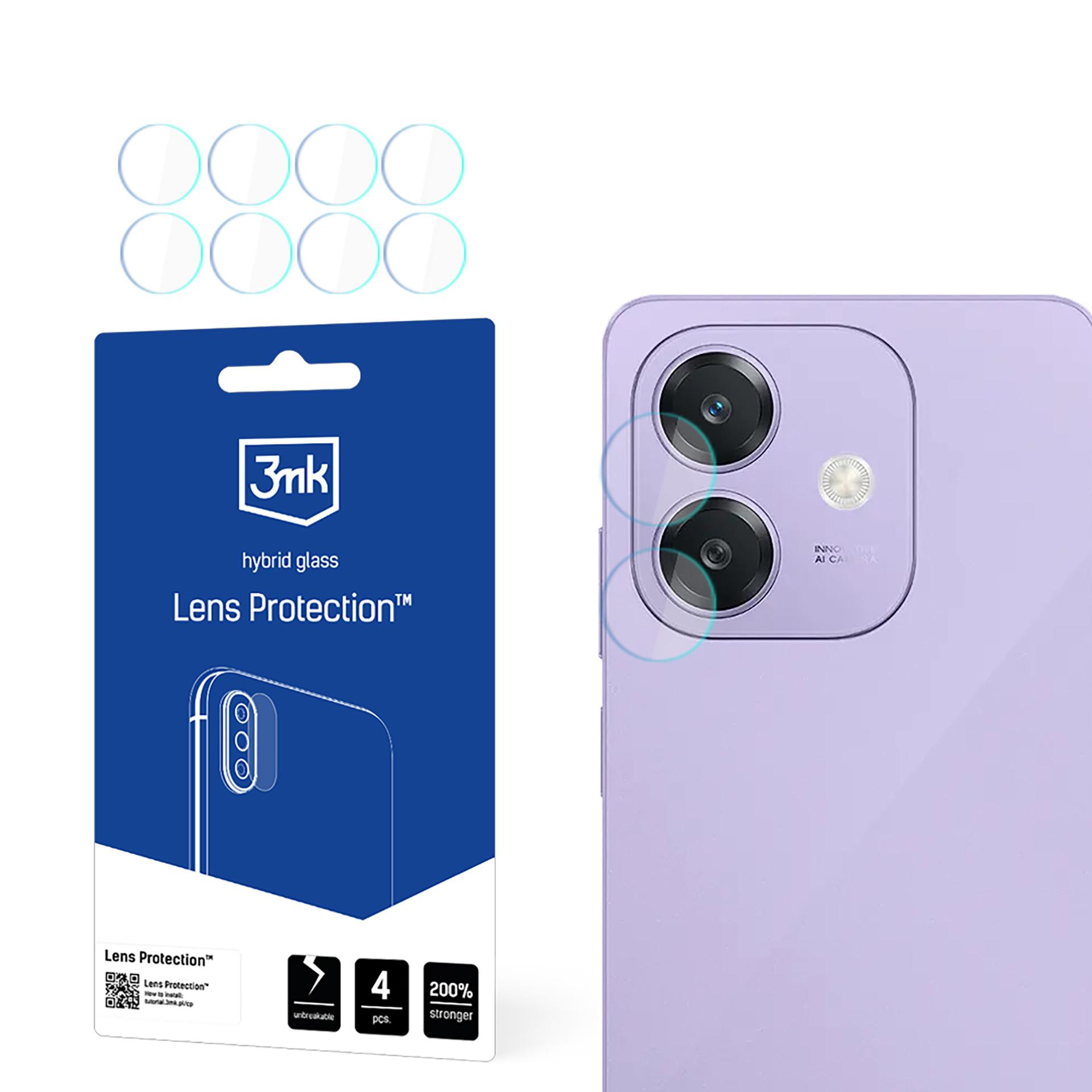 Camera Lens Glass 3mk Lens Protection jaoks Oppo A3 4G